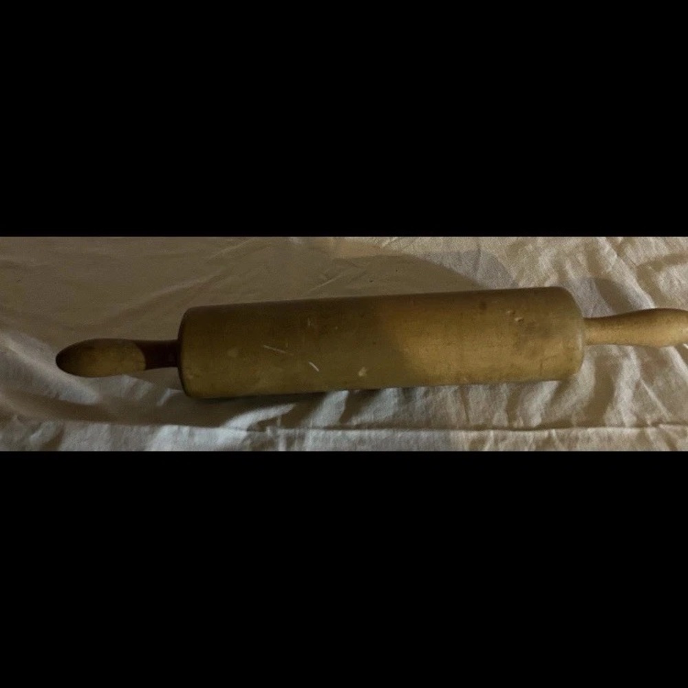 Antique Rustic Wooden Rolling Pin for Baking